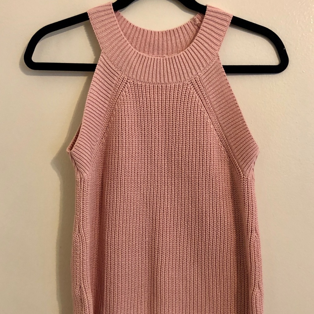 Pink Sleeveless Knit